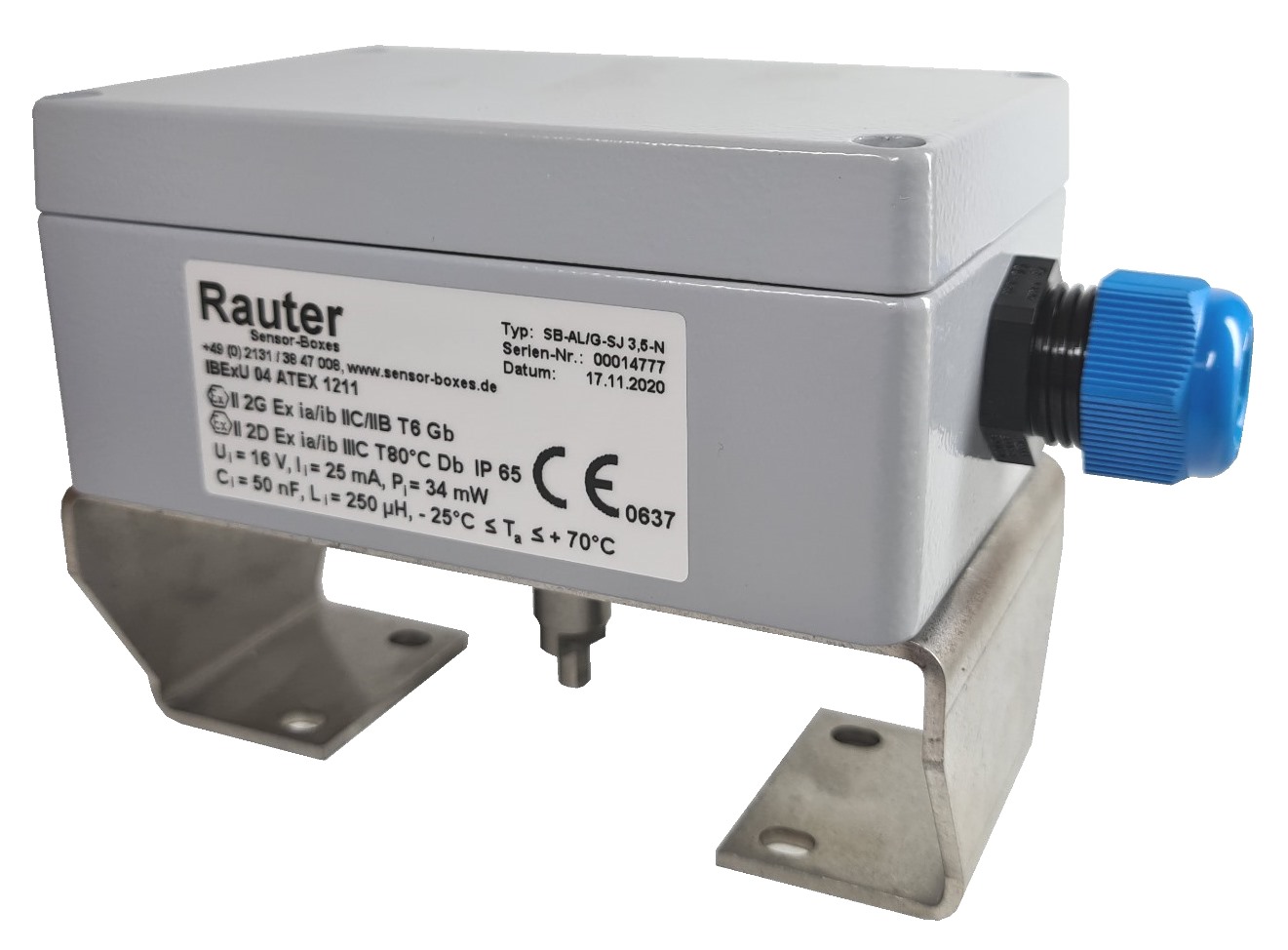 Ex i ... 8 V DC Aluminium-Endschalterboxen f�r pneumatische Dreh- und Schwenkantriebe